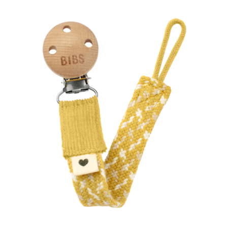 ΚΛΙΠ ΠΙΠΙΛΑΣ BIBS PACI BRAID MUSTARD / IVORY/ CLOUD