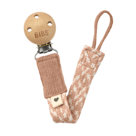 ΚΛΙΠ ΠΙΠΙΛΑΣ BIBS PACI BRAID BLUSH / IVORY