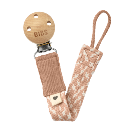 ΚΛΙΠ ΠΙΠΙΛΑΣ BIBS PACI BRAID BLUSH / IVORY