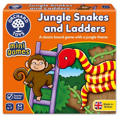 Orchard Toys Jungle Snakes & Ladders Mini Game